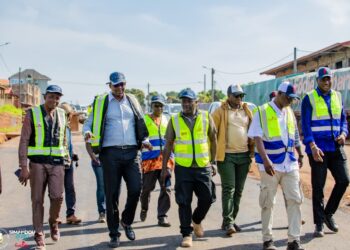 Visite et relance des travaux routiers: Le ministre Laye Sékou Camara sur plusieurs chantiers