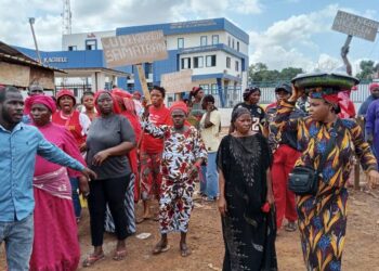 Commune de Kagbelen: les femmes manifestent contre la nouvelle équipe de la mairie