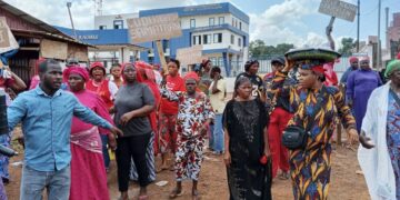 Commune de Kagbelen: les femmes manifestent contre la nouvelle équipe de la mairie